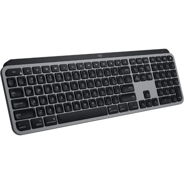 Logitech MX Keys Advanced Wireless Illuminated Keyboard for Mac, Backlit LED Keys, Bluetooth, USB-C, MacBook Pro/Air, iMac, iPad Compatible, Metal Build - Graphite