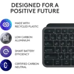 Logitech MX Keys S Combo - Performance Wireless Keyboard and Mouse with Palm Rest - Image 4