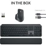 Logitech MX Keys S Combo - Performance Wireless Keyboard and Mouse with Palm Rest - Image 5
