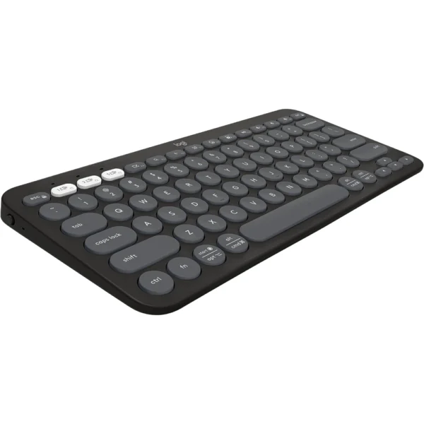 Logitech Pebble Keys 2 K380s, Multi-Device Bluetooth Wireless Keyboard with Customizable Shortcuts, Slim and Portable (Black)