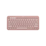 Logitech Pebble Keys 2 K380s, Multi-Device Bluetooth Wireless Keyboard with Customizable Shortcuts, Slim and Portable (Rose)