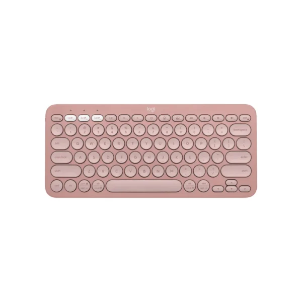 Logitech Pebble Keys 2 K380s, Multi-Device Bluetooth Wireless Keyboard with Customizable Shortcuts, Slim and Portable (Rose)