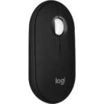 Logitech Pebble Mouse 2 M350s Slim Bluetooth Wireless Mouse, Portable, Lightweight, Customizable Button, Quiet Clicks (Black)