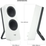 Logitech Z207 2.0 Stereo Computer Speakers with Bluetooth White - Image 7