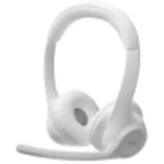 Logitech Zone 300 Wireless Bluetooth Headset with Noise-Canceling Microphone, Compatible with Windows, Mac, Chrome, Linux, iOS, iPadOS, Android – Off-white