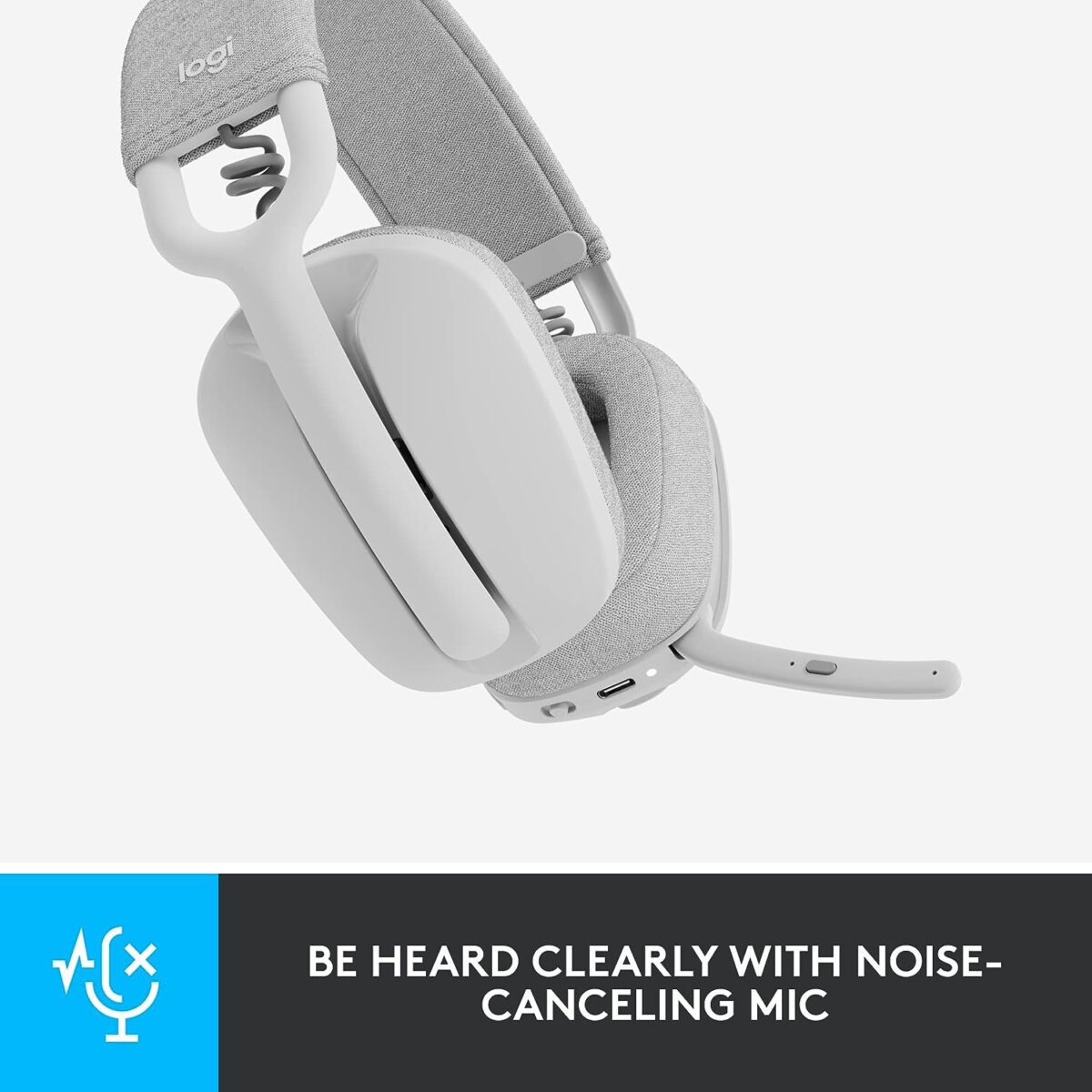 Logitech Zone Vibe 100 Lightweight Wireless Over Ear Headphones with Noise Canceling Microphone - Image 3