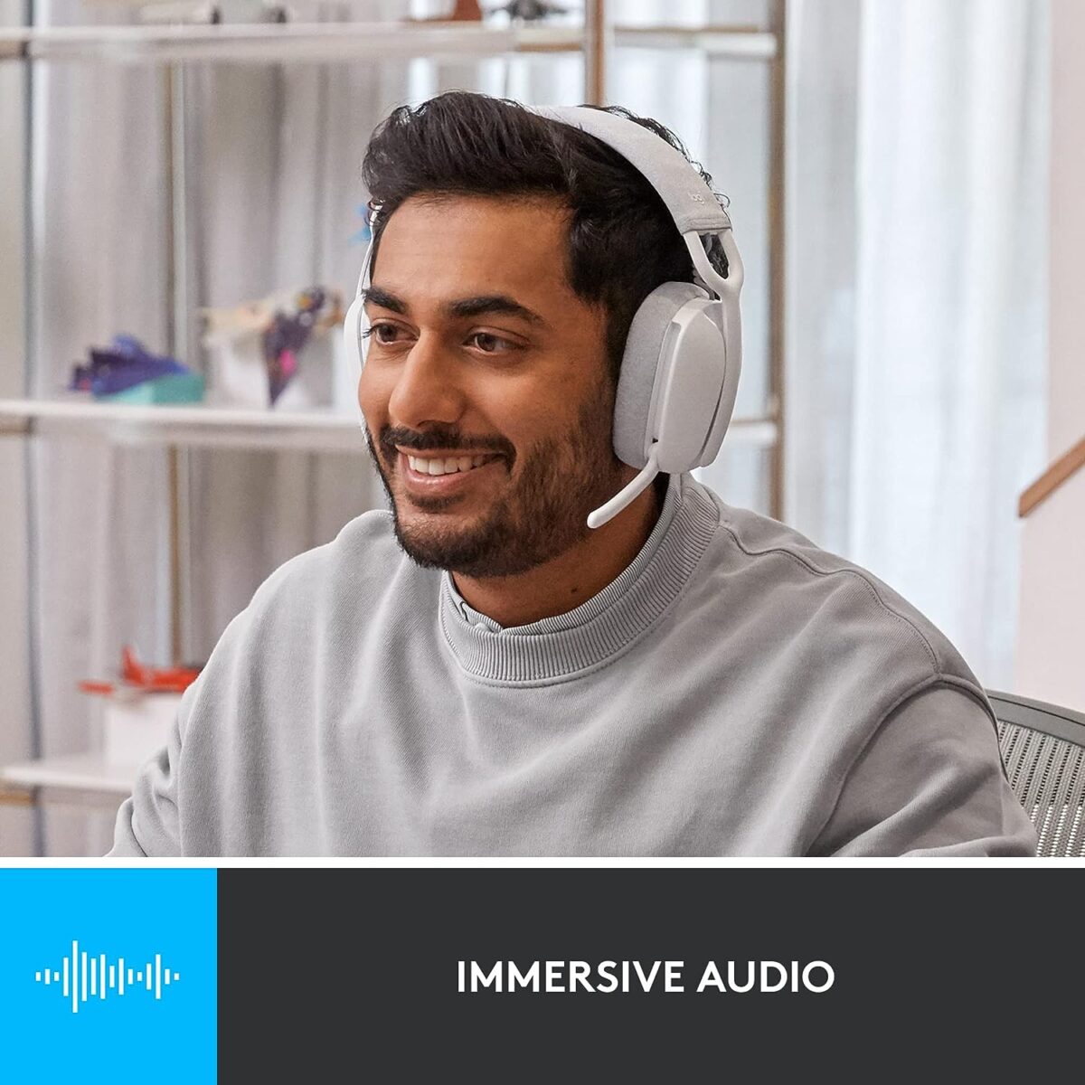 Logitech Zone Vibe 100 Lightweight Wireless Over Ear Headphones with Noise Canceling Microphone - Image 4
