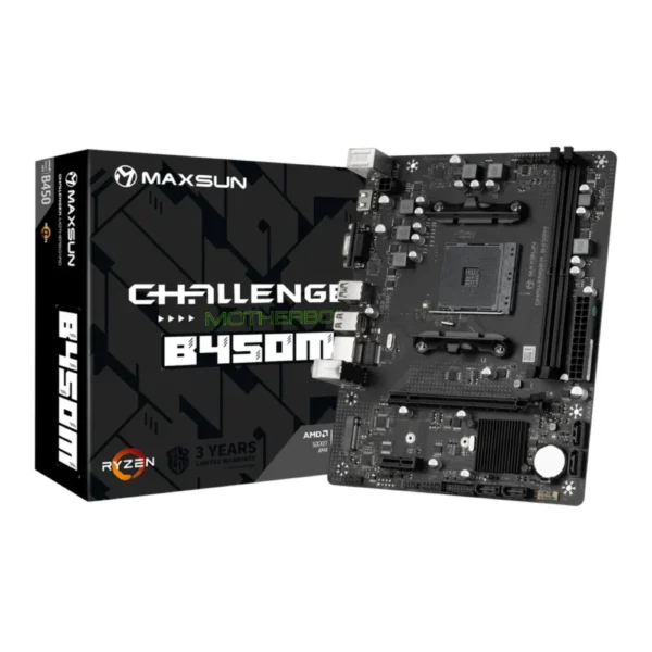 MAXSUN New Challenger B450M AM4 DDR4 Motherboard Support 3000/4000/5000 CPU