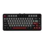 MechLands Vibe75 V2 Wireless Mechanical Keyboard, TFT Screen, 75% Gasket Mounted, Double-shot PBT Keycaps, Hot Swappable, Three-Mode Connectivity – Black – ML Cream Mint Switch - Image 2