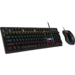 MSI FORGE GK300 COMBO - BLUE SWITCHES Gaming Keyboard & Gaming Mouse, Anti-Ghosting, Ergonomic Keycaps, 9-Mode RGB, up to 7,200 DPI, Black - Image 2