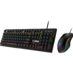 MSI FORGE GK300 COMBO - BLUE SWITCHES Gaming Keyboard & Gaming Mouse, Anti-Ghosting, Ergonomic Keycaps, 9-Mode RGB, up to 7,200 DPI, Black - Image 3