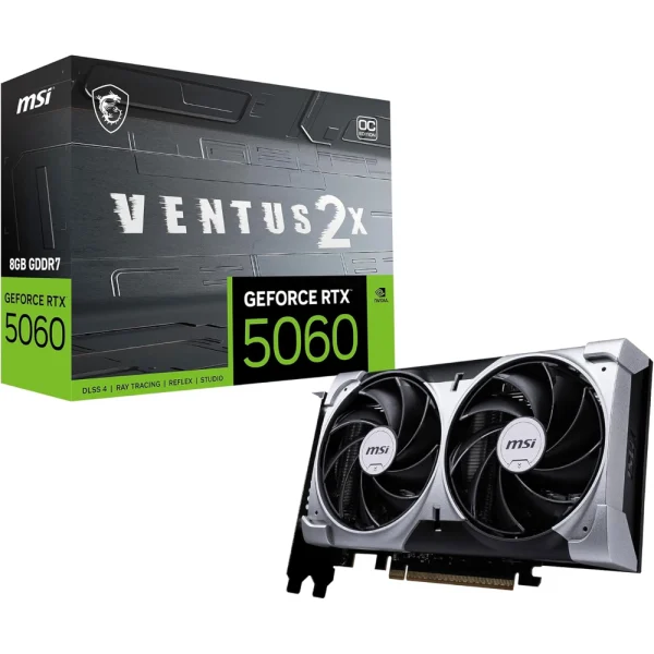MSI Gaming GeForce RTX 5060 8G VENTUS 2X OC Graphics Card