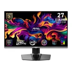 MSI MAG 272UP QD-OLED X24 27-inch UHD 240Hz Gaming Monitor, Adaptive-Sync, HDMI, DisplayPort, VESA Mountable, Tilt, Height Adjustable, 0.03ms (GtG), Black