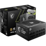 MSI MAG A750GL PCIE 5 & ATX 3.0 Gaming Power Supply - Full Modular - 80 Plus Gold Certified 750W - Compact Size - ATX
