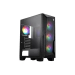 MSI MAG FORGE 130A AIRFLOW ATX Mesh Desktop Case, Supports Top/Front 240mm Radiator, 4x Auto RGB Fan Pre-Installed