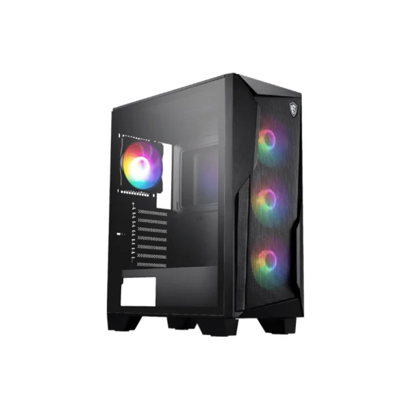 MSI MAG FORGE 130A AIRFLOW ATX Mesh Desktop Case, Supports Top/Front 240mm Radiator, 4x Auto RGB Fan Pre-Installed