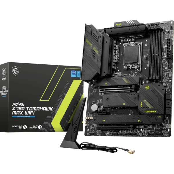 MSI MAG Z790 Tomahawk MAX WiFi DDR5 Gaming Motherboard (Supports 12th/13th/14th Gen Intel Processors, LGA 1700, DDR5, PCIe 5.0, M.2, 2.5Gbps LAN, USB 3.2 Gen2, Wi-Fi 7, ATX)