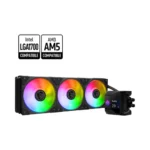 MSI MPG CORELIQUID D360 ARGB CPU Liquid Cooler - 2.4in IPS LCD Screen - 360mm Radiator - LGA 1700 & AM5 Ready - Triple 120mm ARGB PWN Fans