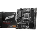 MSI PRO B650M-P ProSeries AM5 DDR5 Motherboard (AMD Ryzen 9000/8000/7000 Series Processors, PCIe 4.0, M.2, SATA 6Gb/s, USB 3.2 Gen 2, HDMI/DP, 2.5Gbps LAN, mATX)