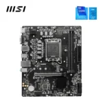 MSI PRO B760M-E DDR5 Motherboard, Micro-ATX - Supports Intel 14th, 13th & 12th Core Processors, LGA 1700 - DDR5 Memory Boost 5600MHz, PCIe 4.0 x16 Slot, M.2 Gen4 Slot - Image 2