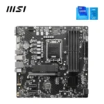 MSI PRO B760M-P DDR5 Motherboard, Micro-ATX - Supports Intel 12th & 13th Gen Core Processors, LGA 1700 - DDR5 Memory Boost 6800+MHz/OC, PCIe 4.0 x16 Slot, M.2 Gen4 Slots - Image 2