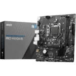 MSI PRO H510M-B DDR4 Micro-ATX Motherboard - Supports Intel Core 10th Gen Processors, LGA 1200-2 x DIMMs, 1 x PCIe 3.0 x16, USB 3.2 Gen1, 1G LAN, HDMI 1.4