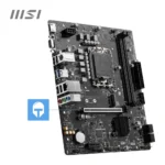 MSI PRO H610M-E DDR5 Motherboard, Micro-ATX - Supports Intel 12th Gen Core Processors, LGA 1700-2 x DIMMs (3200MHz), 1x PCIe 4.0 x16 Slot, 1 x M.2 Gen3, USB 3.2 Gen1, 1G LAN, HDMI 1.4 & VGA - Image 4