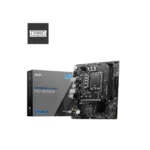 MSI PRO H610M-E DDR5 Motherboard, Micro-ATX - Supports Intel 12th Gen Core Processors, LGA 1700-2 x DIMMs (3200MHz), 1x PCIe 4.0 x16 Slot, 1 x M.2 Gen3, USB 3.2 Gen1, 1G LAN, HDMI 1.4 & VGA