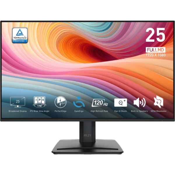 MSI PRO MP251 E2 24.5in FHD 120Hz 1ms (MPRT) IPS LCD Business and Productivity Monitor