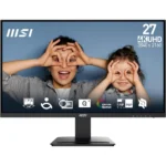 MSI PRO MP273U, 27in, IPS, 60 Hz, 3840 x 2160, 4K, UHD Computer Monitor for Business & Productivity, Adaptive-Synch, HDMI, DisplayPort, 4ms (GTG), Black