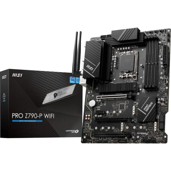 MSI PRO Z790-P WiFi DDR5 Motherboard (Supports 12th/13th Gen Intel Processors, LGA 1700, DDR5, PCIe 5.0, M.2, 2.5Gbps LAN, USB 3.2 Gen2, Wi-Fi 6E, ATX)
