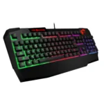 MSI VIGOR GK40 US Backlit RGB Dedicated Hot Keys Anti-Ghosting Mechanical Feel Gaming Keyboard - Open Box - Image 3