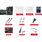 MSI Z890 Gaming Plus WiFi DDR5 LGA 1851 Motherboard (Supports Core Ultra Series 2 Intel Processors, PCIe 5.0, M.2, SATA, 5Gbps LAN, USB Type-C, Wi-Fi 7, Bluetooth 5.4, Thunderbolt 4, ATX) - Image 7