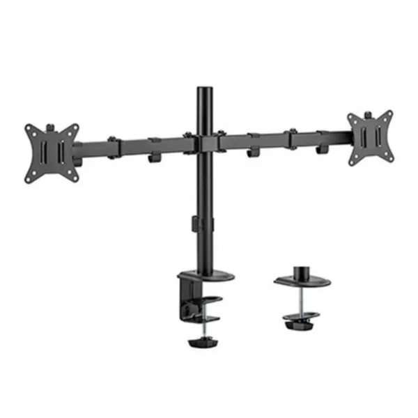 MXG BMA-24P Dual Monitor Steel Articulating Monitor Mount Matte Black