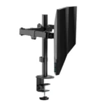 MXG BMA-24P Dual Monitor Steel Articulating Monitor Mount Matte Black - Image 4