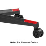 MXG GCH-01 Large Diamound Quilted PU with Headrest and Lumbar Support Gaming Chair - Black/Red - Image 6