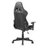 MXG GCH-01 Large Diamound Quilted PU with Headrest and Lumbar Support Gaming Chair - Black - Image 4