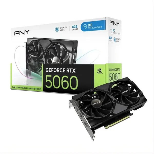 PNY GeForce RTX 5060 8GB Stealth OC Graphics Card