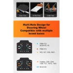 PXN A11 steering Wheel Stand Foldable Racing Simulator Steering Wheel Stand for MOZA R3 R5 R9/Logitech G25/G27/G29/G923/GT500/T300GT/T300RS/T500RS/TGT/TSPC/Fanntec CSR CSE/PXN-V12 VD4 VD6 VD10 - Image 2