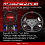 PXN V10 Ultra Racing Wheel, 3.2Nm Direct Drive Torque, Multi-Platform Compatible for PC, Xbox, PS - Image 2