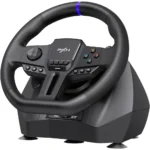 PXN V900 Gen2 Gaming Steering Wheel with 2 Pedals - Black - Image 2