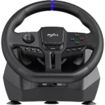 PXN V900 Gen2 Gaming Steering Wheel with 2 Pedals - Black - Image 3