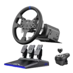 PXN V99 Gaming Racing Wheel, Driving Force Feedback Steering Wheel with Pedals and Shifter - 3.2NM, 270°&900°, 11.8 inch, 4 Paddle Shifters, Tools APP - Racing Wheel for PC, Xbox Series X|S, X and PS4
