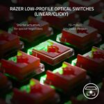 Razer DeathStalker V2 Pro Tenkeyless Wireless Low-Profile RGB Optical Gaming Keyboard - Linear Red - Image 2