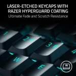 Razer DeathStalker V2 Pro Wireless Gaming Keyboard: Low-Profile Optical Switches - Linear Red - HyperSpeed Wireless & Bluetooth 5.0 - Up to 200 Hrs - Ultra-Durable Coated Keycaps - Chroma RGB - Image 2
