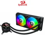 Redragon CCW-1019 240mm Digital ARGB CPU Liquid Cooler, Temperature Display, 2x 12cm Fans