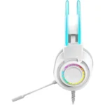 Redragon H231W SCREAM Wired Gaming Headset - White - Image 2