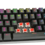 Redragon K599-KRS Deimos Dual Mode RGB Mechanical Keyboard | Dust-Proof Red | Wireless & Wired - Image 3