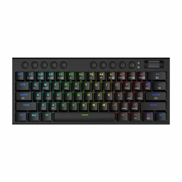 Redragon K632 RGB PRO Wireless Mechanical Keyboard, Ultra-Thin Low Profile, 60% Layout, Tri-Mode Connectivity