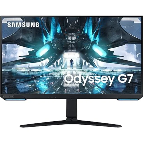 Samsung Odyssey 28in G70A Gaming Computer Monitor, 4K UHD LED Display, HDR 400, 144Hz, G-Sync and FreeSync Premium, Front Light Panels, LS28AG700NNXZA